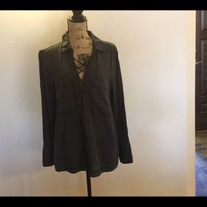 Free People Tie Up shirt